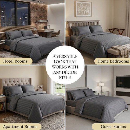 3 Pcs Soft Hotel Style Bedding Set - Lightweight & Breathable with 2 Pillowcases - Picture 12 of 29