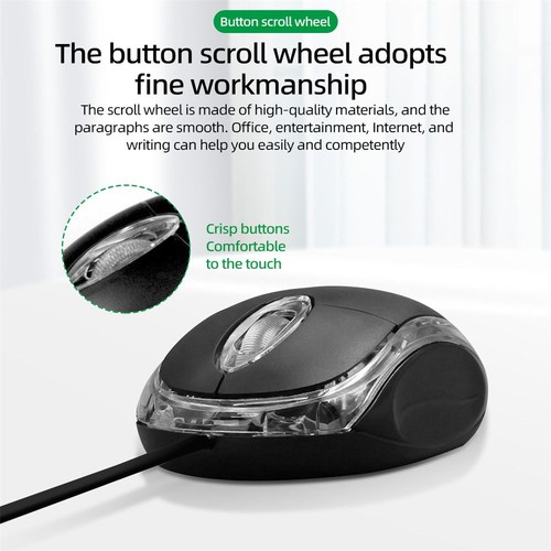 LED 1000DPI For Computer USB Optical Mouse Gaming Mouse Game Mice Wired Mouse - Picture 10 of 12