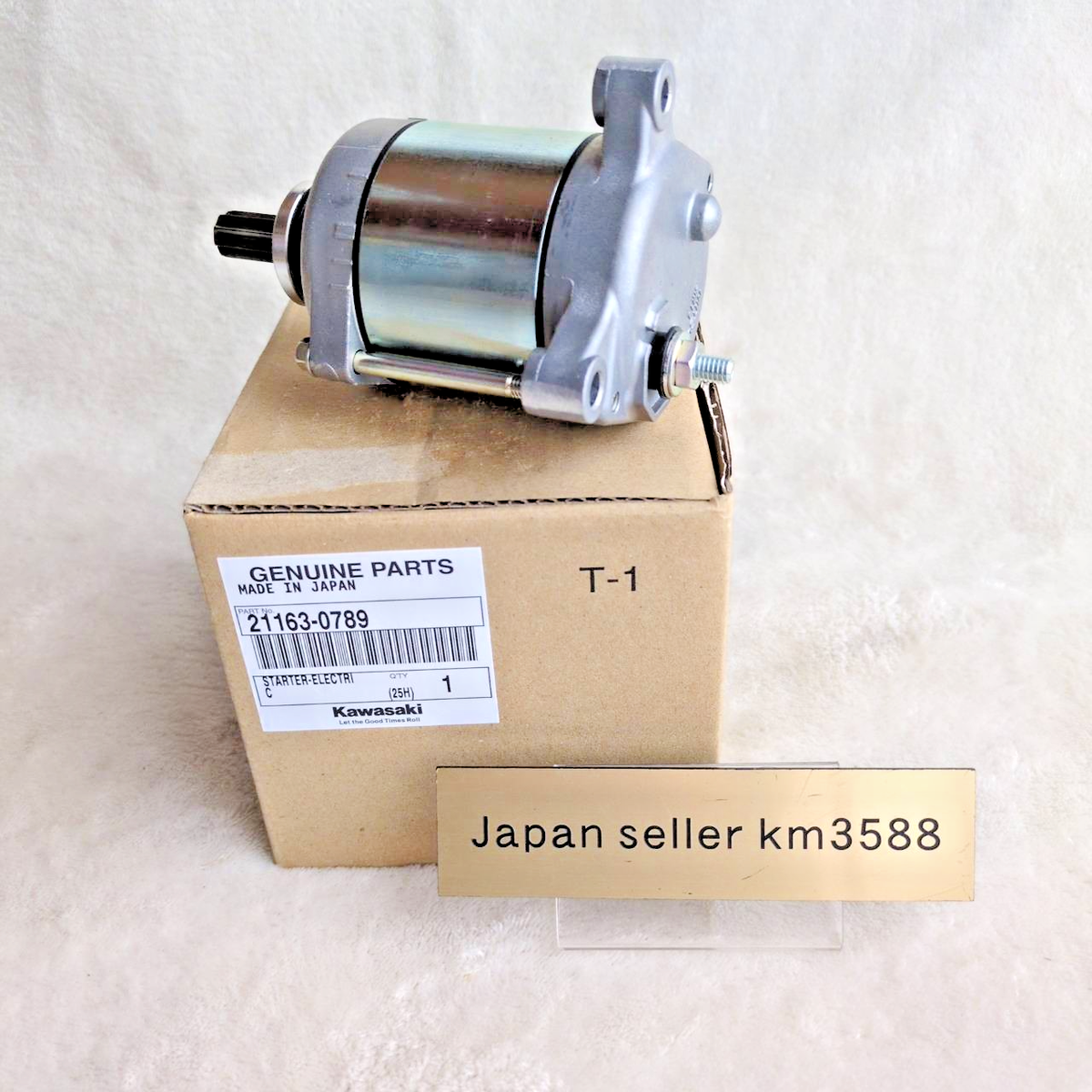 今川勉　STARTING OVER NEW Kawasaki OEM Starter Motor 21163‑0789 KX250/KX250X 2021‑2024