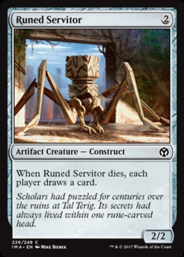 1x Runed Servitor - Foil MTG Iconic Masters NM Magic Foil - Picture 1 of 1