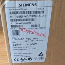 ONE NEW SIEMENS FREQUENCY CONVERTER 6SE6440-2UC25-5CA1 6SE6 440-2UC25-5CA1