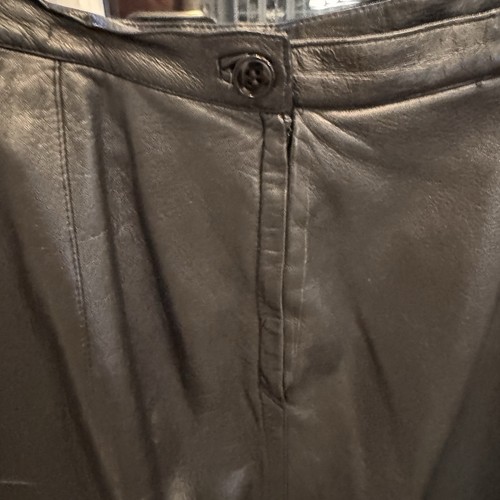 Michael Kors Women’s Genuine Black Leather Pencil Skirt Size S - Picture 6 of 12