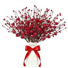 Valentine's Day Decorations 24 Pack Valentines Day Picks 17 Inch Red Heart