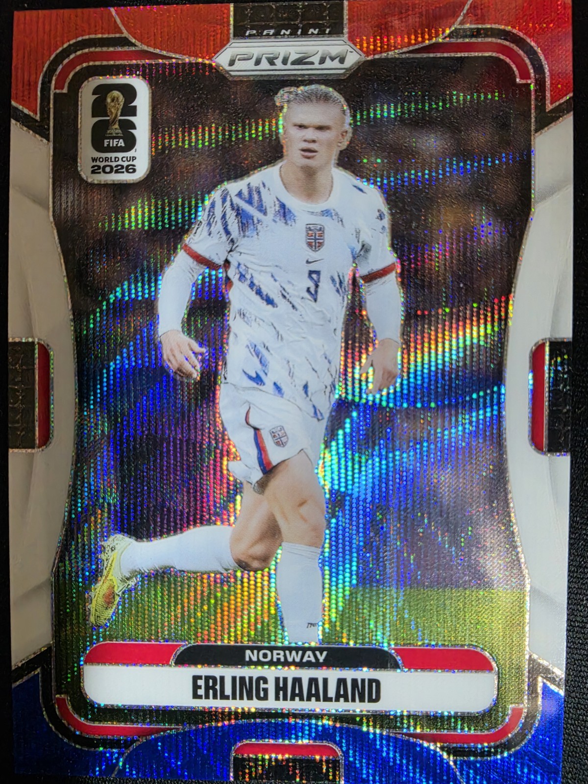 Panini Prizm FIFA World Cup 2026 Erling Haaland Norway #333 Red White Blue Prizm