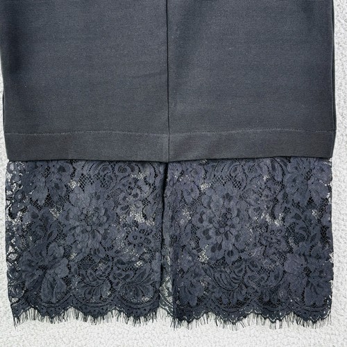 TopShop Mini Skirt with Lace Detail Black 27R08HBLK Size US 6 - Picture 8 of 10