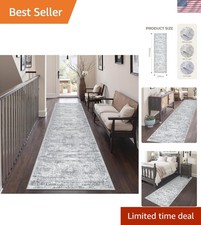 Versatile 2' x 8' Non-Slip Runner Rug - Machine Washable for Convenient Care