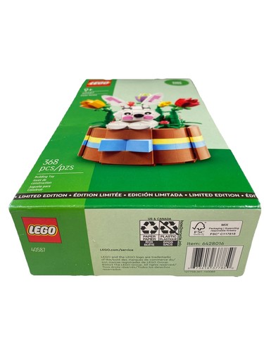 LEGO 40587 - Easter Bunny Gift Basket Spring Flowers 368 Pcs. NEW Factory Sealed - Bild 7 von 9