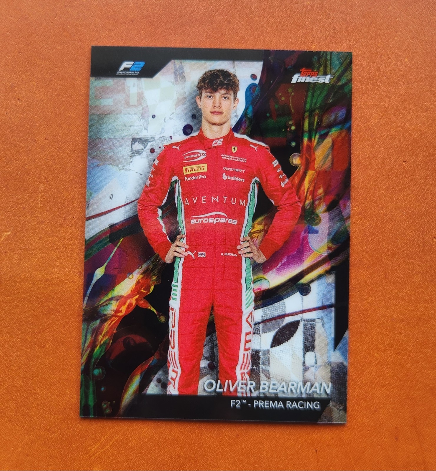 2024 Formula 1 Topps F1 Finest Oliver Bearman #21 RC PRC F2 Common