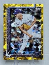 2025 Topps Update Series Evan Phillips Gold Diamante /50 Card #US18 Dodgers