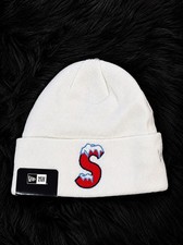 Supreme X New Era S Logo Beanie / White/ ( On...