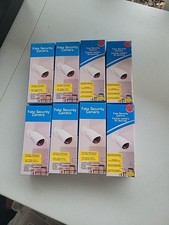 Fake Security Camera Dummy Surveillance Indoor LED Deterrent Lot of 8
