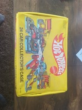 Hot Wheels 24 Car Collector Case Filled With Cars.