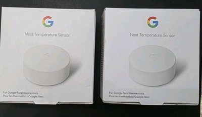 2x Google Nest Temperature Sensors - White (T5000SF) Lightly Used, Super Clean!