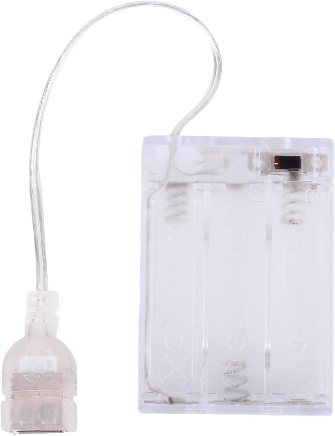 Portable Pack for 5V LED Neon Sign, Power Supply Battery Box Converts USB Light