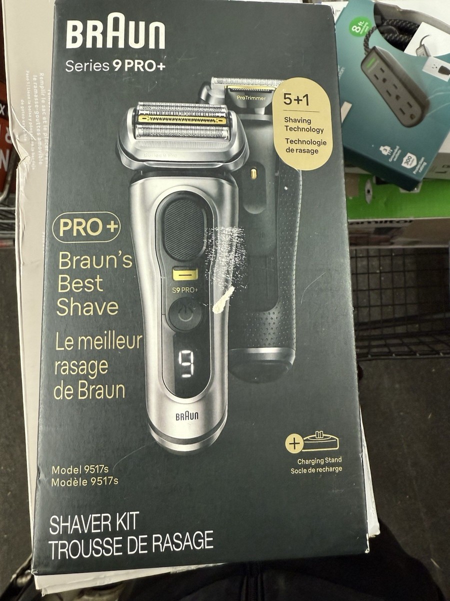 Braun Series 9 Pro+ 9517s Wet/Dry Cordless Foil Shaver Kit for Men Braun Series 9 Pro+ 9517s Wet/Dry Cordless Foil Shaver Kit for Men