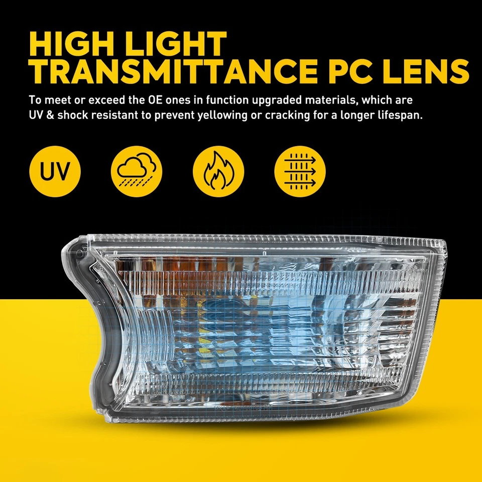 For 2010-2014 Toyota 4Runner Halogen Lamp Clear Lens 2Pcs Turn Signal Lights Set Foto 2 de 4