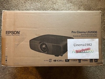 Epson Pro Cinema LS12000 4K PRO-UHD Home Theater Laser Projector! NEW!