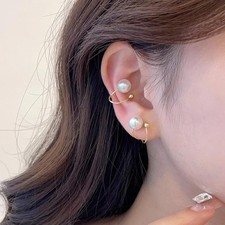 Ear Cuffs Non Piercing 14K Gold Plated Ear Cuff Earrings for Women Trendy Cli...