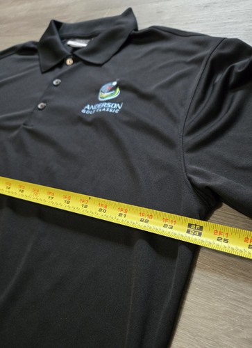 Nike Golf Dri Fit Anderson Golf Classic Short Sleeve Collared Black Polo XL - Picture 7 of 9
