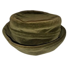Vintage Pomme d Amour Diffusion Olive Green Velvet Hat