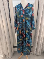 Seasalt Harbour Cove Dress Size 14 Lelant Abstract Mix Optional tie NEW RRP £80