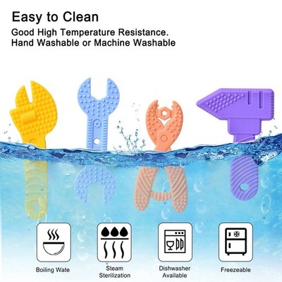 Baby Teething Toys BPA Free Silicone Baby Molar Teether Chew Toys *uq