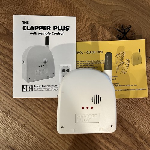 VTG Clapper Plus Clap ON Clap OFF Sound Activated Light Switch w/ Manual