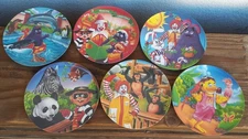 Lot of 6 McDonalds Plastic Collectors Plates  1995-1996 Rare Vintage Characters