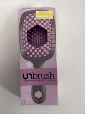 FHI Heat Unbrush Wet & Dry Vented Detangling Hair Brush, Grey Handle NIB