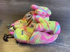Peeps Plush Bunny Slippers Sherbet Youth Small Multicolor
