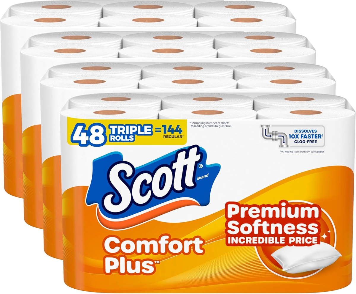 ComfortPlus Toilet Paper 48 Triple Rolls 231 Sheets Septic-Safe 1