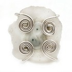 Natural Solar Quartz Eye 925 Solid Sterling Silver Ring Sz 7.5 @11-6 — photo 1