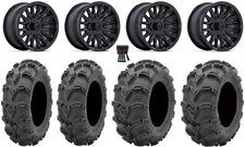 MSA Creed 14" Wheels Black 28" Mud Lite XL Tires Polaris Ranger XP 9/1K