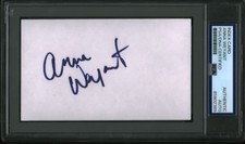 Anna Weyant Signed Index Card Gagosian Beautiful Artist Painter Slab PSA/DNA