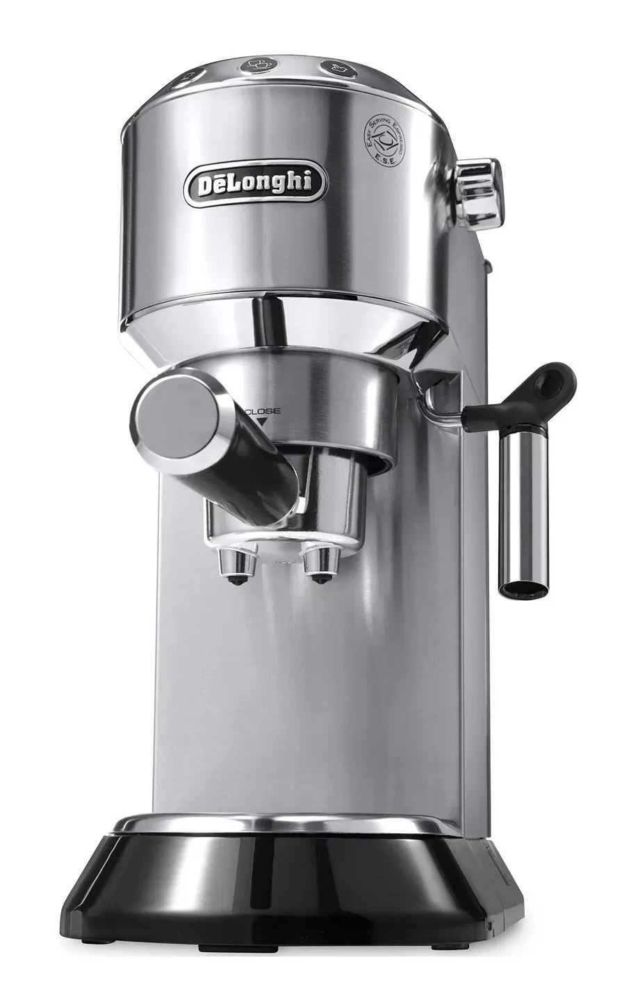 DE' LONGHI DEDICA EC680M 15-BAR PUMP ESPRESSO MAKER W/ADDIT. PORTAFILTER & 2 FIL