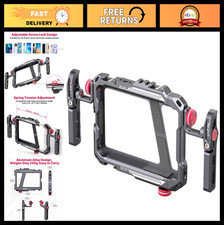 Smartphone Video Rig with Handle, Aluminum Phone Stabilizer Grip Tripod Mount fo