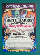 KEITH HARRIS ORVILLE MIKE HOLOWAY Dominion London Pantomime theatre flyer 1984