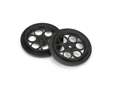 Pro-Line Showtime 12mm Hex (Black) (2) Front Drag Racing Wheels