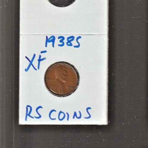 New Listing1938 S   (--  EXTRA  FINE   LINCOLN  CENT --)     [ RS COINS  #46V  FREE SHIP ]