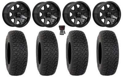 MSA Spark 15'' Wheels Gloss Black 32'' DX440 Tires UForce U10 Pro / U10 XL Pro