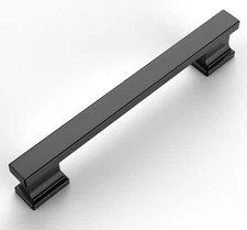 Amerdeco 8 Pack Matte Black 5 Inch(128Mm) Hole Centers Kitchen Cabinet Pulls Ca