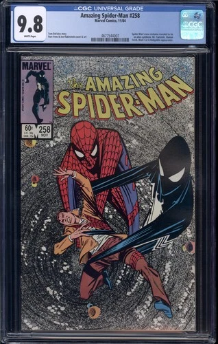 Amazing Spider-Man #258 CGC 9.8 Black Costume revealed to be alien symbiote
