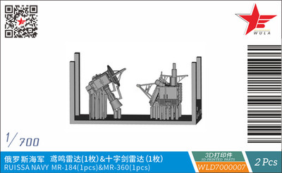 WULA MODELS WLD7000007 1/700 RUSSIA NAVY MR-184(1PCS)&MR-360(1PCS)