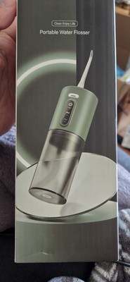 Electric Water Flosser Cordless for Teeth 3 Modes 2 Replaceable Jet Tips 300M (A
