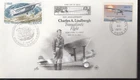 1977 FDC - Joint Issue w/France  - Charles Lindbergh