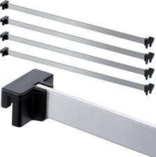 Epakh 8 Pieces Metal Hanging Divider Rail Clip File 4 Pieces File Cabinet Rails
