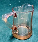 Vintage Pink Depression Glass Creamer Pitcher and Sugar bowl