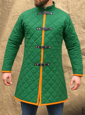 Medieval Padded Armor Quilted Jacket for LARP, Reenactment, SCA Cosplay