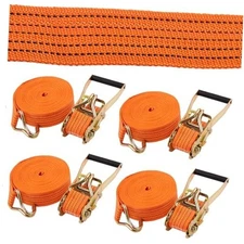 4 Pack Heavy Duty Ratchet Straps 2 Inch x 23ft, Tie Down Straps Ratchet with 