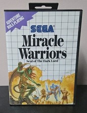 Miracle Warriors: Seal of the Dark Lord (Sega Master System, 1988) Game & Box